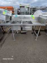 DOUBLE BASIN SINK ( STAINLESS STEEL)