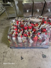 PALLET OF FIRE EXTINGUISHERS