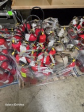 PALLET OF FIRE EXTINGUISHERS