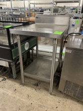 B & W 2’ STAINLESS STEEL TABLE