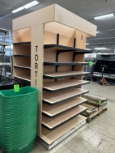 3 SIDED TORTILLA DISPLAY WITH ADJUSTABLE SHELVES