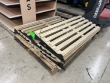 WOOD SLOTTED MERCHANDISER ADJUSTABLE SHELVES