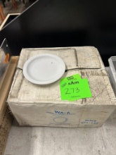 NEW 6 1/2” NARROW RIM WHITE SAUCERS (Copy)