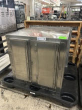 COMMERCIAL STAINLESS STEEL PASS THROUGH WARMING CABINET