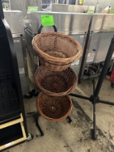 3 TIER BASKET DISPLAY