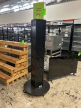 HOOK SPINNER DISPLAY ON CASTERS