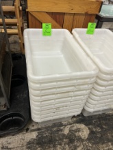 WHITE NESTING STORAGE BINS