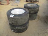 (4) Super Single Tires and Aluminum Wheels