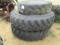(3) Tractor Tires and Rims