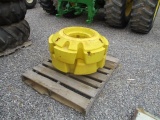 Set of John Deere R Series Tractor Wheel Weights