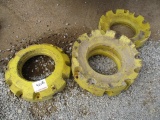(4) Large Tractor Wheel Weights