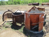 (2) Concrete Buckets and (1) Drag-Line Bucket