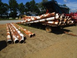 Trailer of Gated PVC Pipe