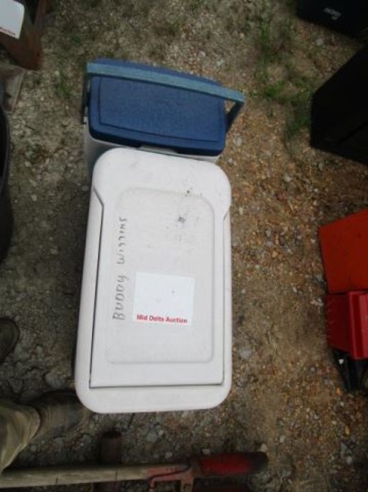 Ice Chest w/ Tools and Parts