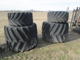 Front and Rear Combine Tires and Rims