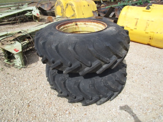 (2) 18.4-28 Tires and Wheels