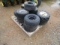 Pallet of Misc. Glf Cart Tires and Wheels
