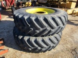 Set of 20.8R38 Tires and Rims