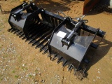 Skid Steer Grapple Rock Bucket