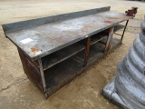 8' Work Table w/ Vise