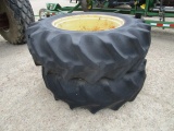 (2) Tractor Tires and Rims