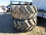 (2) 800/70R38 Tires and Rims