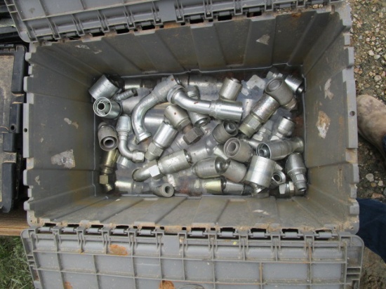 (4) Boxes of Large Hydraulic Fittings