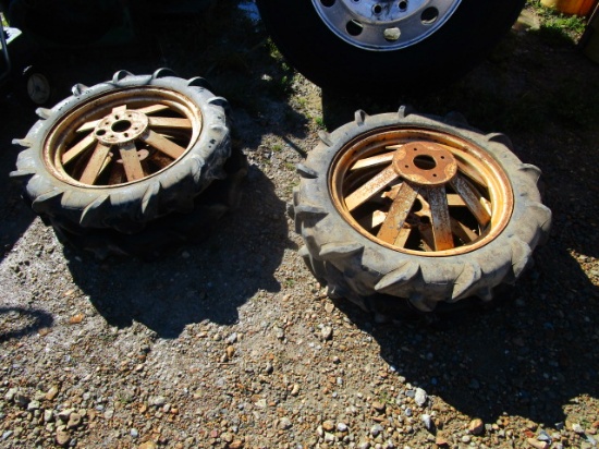 (4) ATV Water Furrow Tires and Rims