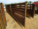 (10) Heavy Duty Mobile Livestock Panels w/6' Gate