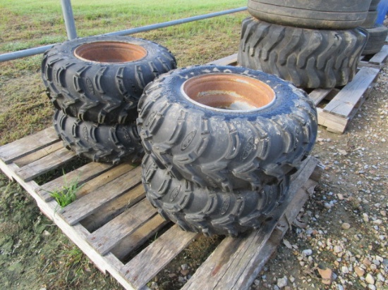 (4) ATV Tires and Rims