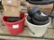 (2) Buckets of Case Planter Parts