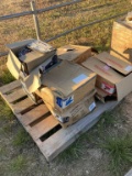 Pallet of Wheel Barrow Parts and Propane Heater