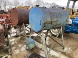 (2) 250 Gallon Oil Drums on Stands