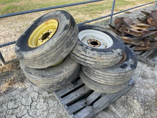 Pallet of Misc. Implement Tires and Rims