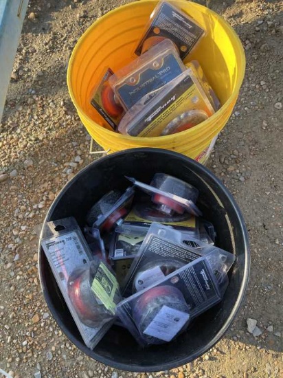 (2) Buckets of Wire Brushes and Grinders