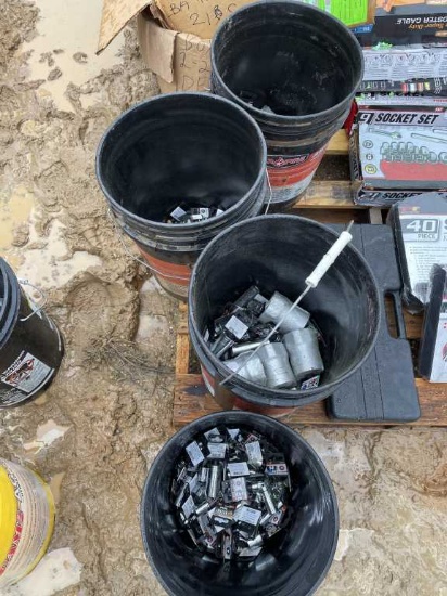 (4) Buckets of New Misc. Sockets