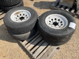 (4) Trailer Tires and Rims