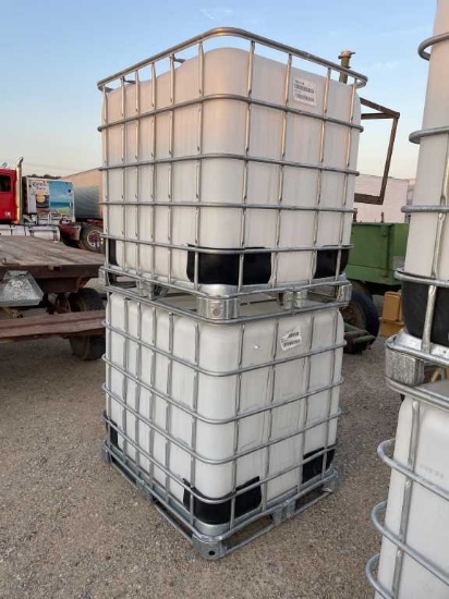 (2) 265 Gallon Plastic Totes
