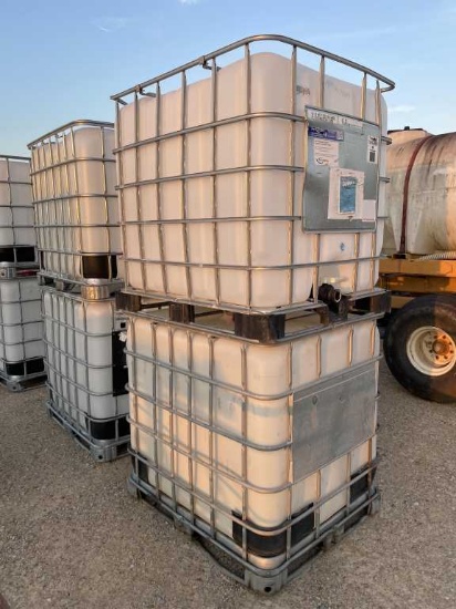 (2) 265 Gallon Plastic Totes