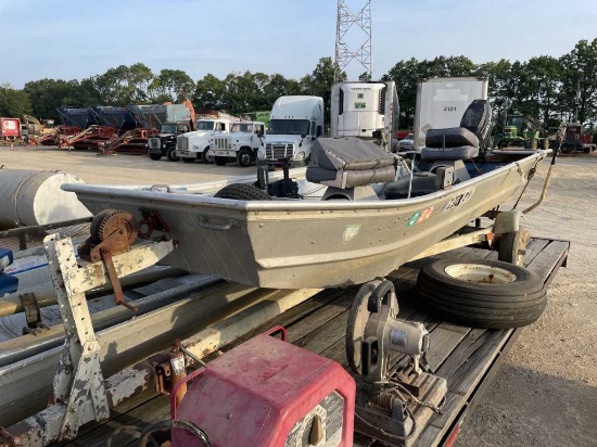 14’ Aluminum Boat and Trailer