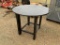 Round Metal Shop Table