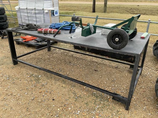 Large Metal Shop Table