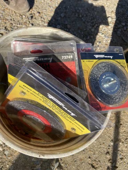 Bucket of New Misc. Wire Wheels