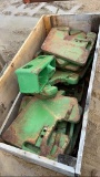 Set of weights and bracket for JD Tractor