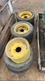 (6) Tires and wheels for JD Bush Hog