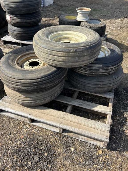 (5) Misc 14" Implement Tires on Rims