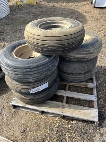 (7) Misc 15" Implement Tires and Rims