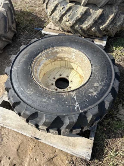 New 15x19.5 R4 Tire on Rim