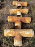 (4) 10’’ PVC Tees