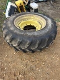420/90R30 Tire on JD Front Rim